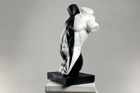 TORS WHITE RISE POP ART DEKORATİF ROMA YUNAN HEYKELLERİ