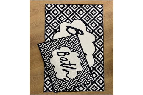 ECO CONCEPT BANYO PASPAS TAKIMI, KAYMAZ TABAN, YIKANABİLİR, PASPAS KLOZET TAKIMI, BATH, KLOZET TAKIMI, BATH, 40X60 60X100