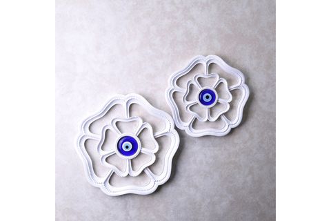 CLOVER NAZARLIK, KÜÇÜK, BEYAZ