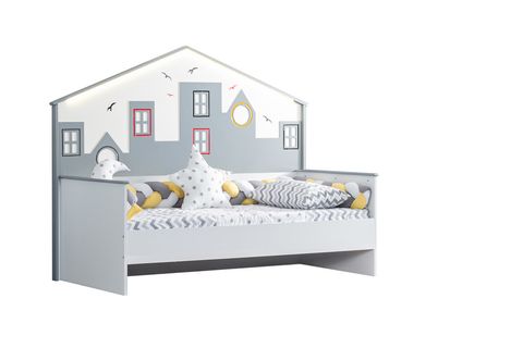 CİTY YAVRULU MONTESSORİ YATAK, GRİ, 90X190