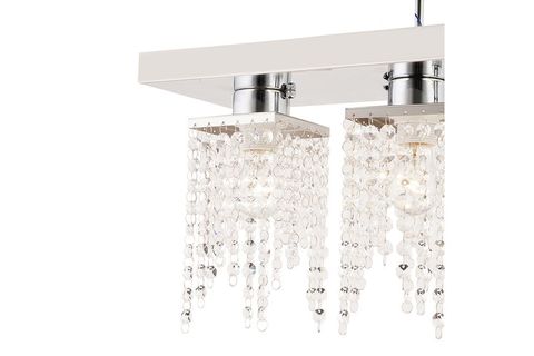 APLİQA NİKOLA ÜÇLÜ KRİSTAL TAŞLI AVİZE, KROM