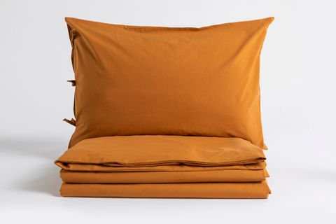 LUNA COZY YIKANMIŞ PAMUKLU NEVRESİM SETİ, TEK KİŞİLİK, KİREMİT