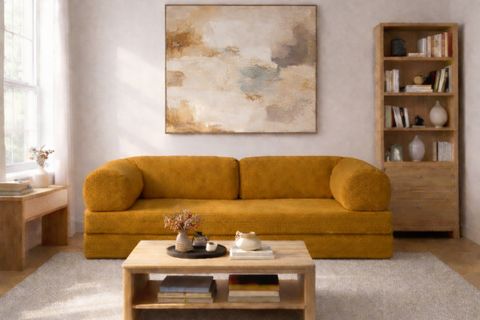 LEGOM YATAKLI AKTİVİTE KÖŞE KOLTUK HARDAL, 200X200