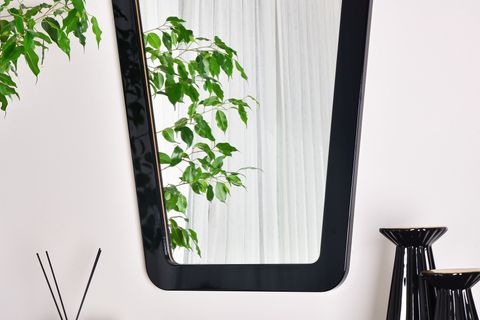 DFN WOOD ATRİA DEKORATİF KONSOL AYNASI, SİYAH, 90X68