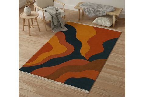 RENKLİ ÇÖL DOKUMA TABAN HALI, 517 YNG, 150X230 CM