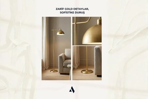 GLOREA METAL LAMBADER, ESKİTME GOLD