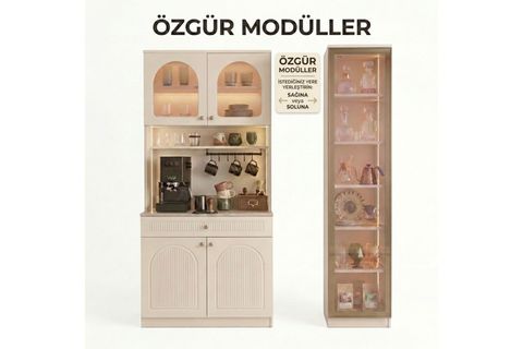 LORA MDF KAHVE KÖŞESİ, 2 MODÜLLÜ