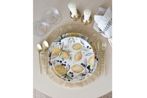 THE MİA LİMONCELLO SERVİS TABAĞI 6LI SET 26 CM LMN013