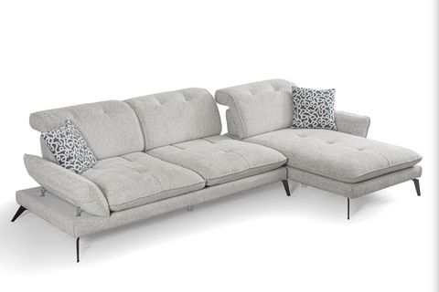 COSY KÖŞE KOLTUK, METAL AYAK, SAĞ KÖŞE, AÇIK GRİ