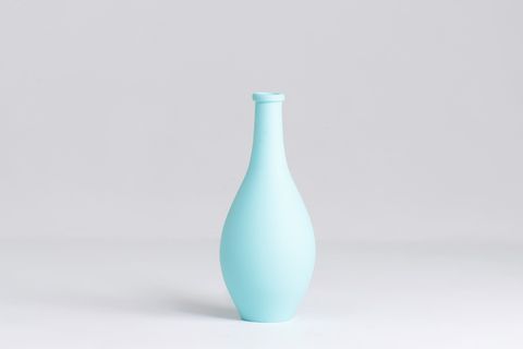 F&F HOME DEKORATİF SERAMİK VAZO, PASTEL MAVİ
