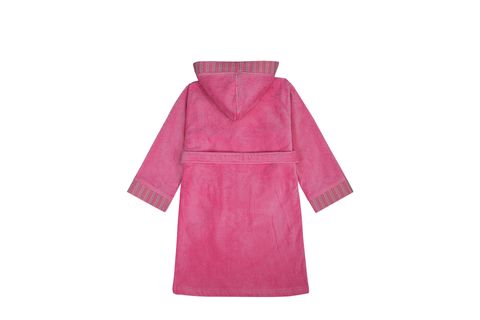 GREEN BLACK RELAX PAMUK NAKIŞLI KIZ ÇOCUK BORNOZ, PEMBE, 3-4 YAŞ