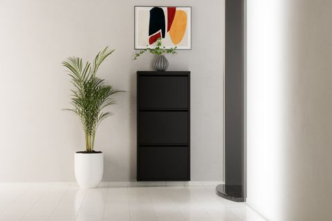 LİNEA METAL AYAKKABILIK, SİYAH, 3 KAPAKLI