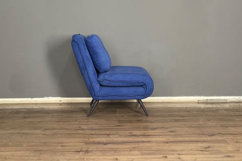 BERTA CONCEPT HERAKLES MEKANİZMALI KATLANIR YATAK OLABİLEN TEKLİ KOLTUK, LACİVERT