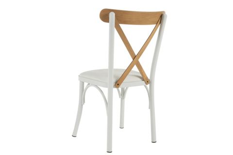 TERA SANDALYE, BEYAZ, İKİLİ