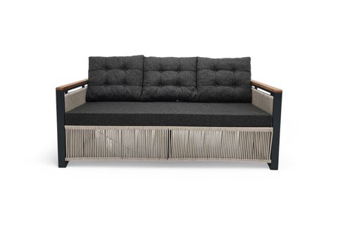 PUSULA METAL ÜÇLÜ OTURMA GRUBU, CAPPUCİNO