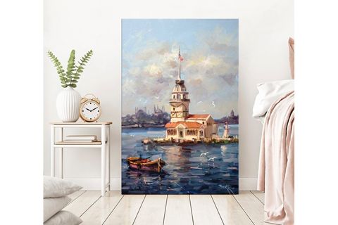 KIZ KULESİ DEV BOYUT KANVAS TABLO