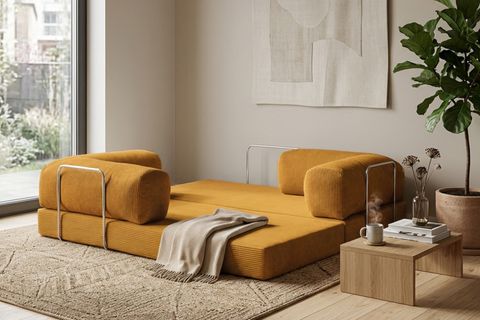 LEGOM YATAKLI AKTİVİTE KÖŞE KOLTUK SARI, 200X200