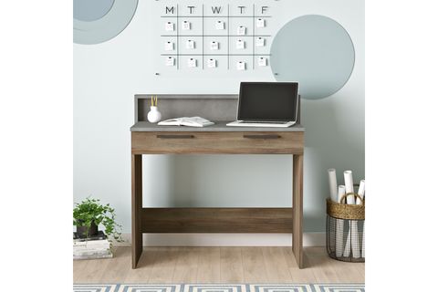 YURUDESIGN NEW HOME ÇALIŞMA MASASI, GRİ KAHVERENGİ