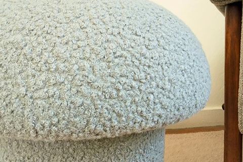 S HOME DESIGN CONCEPT, MUSHROOM MANTAR PUF, PELUŞ, GRİ