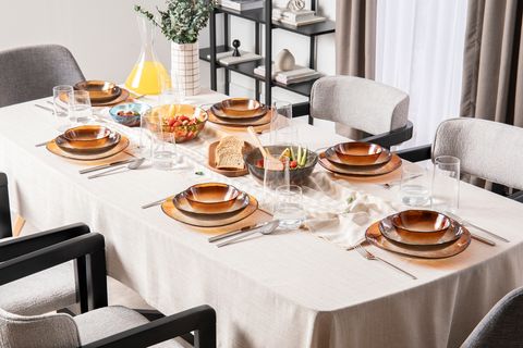 KİTCHEN ESSENTİALS ALTHEA CAM KASE 15 CM, AMBER, ALTILI SET
