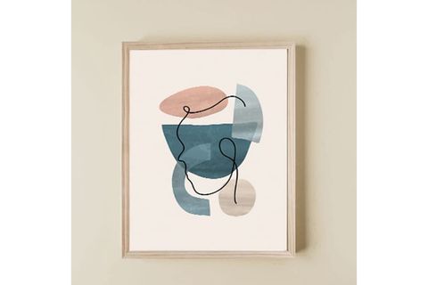 MUNİKA AHŞAP ÇERÇEVELİ LİNE ART PORTRE ÜÇLÜ TABLO SETİ, 30X40