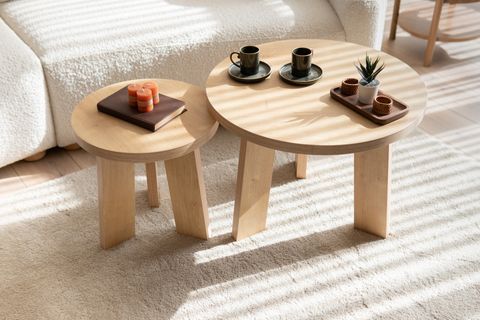 GİRONA İKİLİ OVAL ORTA SEHPA TAKIMI, MEŞE