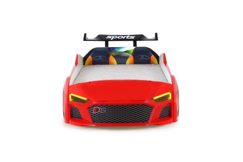 AUDİ IŞIKLI ARABALI YATAK,  KIRMIZI, V12