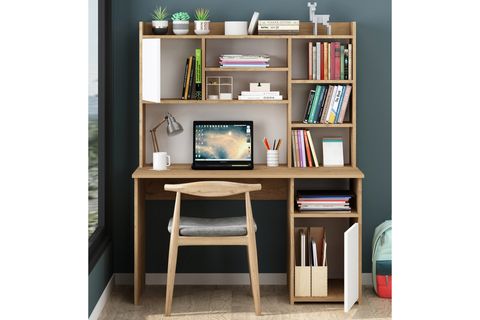 LİGA KİTAPLIKLI BİLGİSAYAR MASASI, SEPET BEYAZ