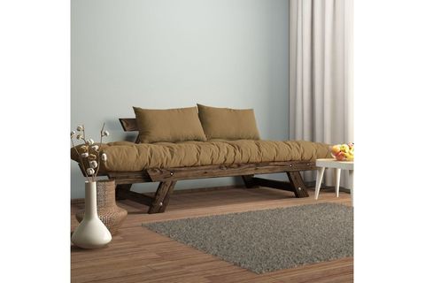 WOODESK ADALAR MASİF CEVİZ-KIRMIZI RENK 2Lİ KANEPE CPT8114-210