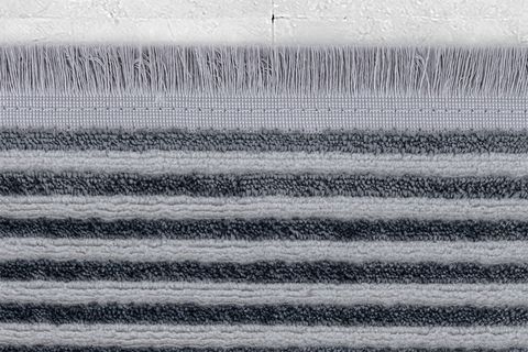 STRIPE MAKİNE HALISI, ANTRASİT, 1, 80X150