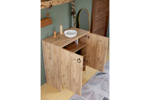 KABİ İKİ KAPAKLI ÇOK AMAÇLI DOLAP, ÇAM