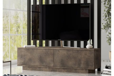 YURUDESİGN FONDA TV ÜNİTESİ TV SEHPASI 140 CM BRONZ FN1 PB