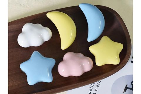 BULUT KULP BEBEK ODASI AKSESUARI, PEMBE