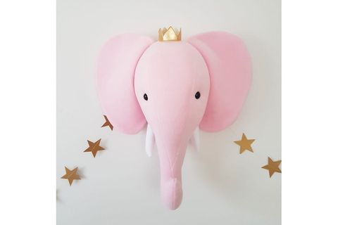 ÜÇ BOYUTLU PEMBE FİL BÜST