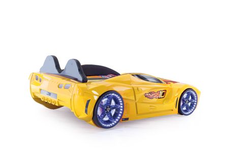 KAJU AVENTA PREMIUM ARABALI YATAK, SARI, 90X190