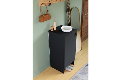 KABİ TEK KAPAKLI ÇOK AMAÇLI DOLAP, ANTRASİT