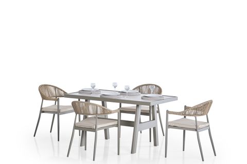 PORT BAHÇE BALKON YEMEK MASASI TAKIMI, 4 KİŞİLİK