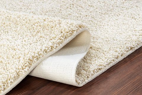EUROBANO HOME KREM SHAGGY KIVIRCIK HALI KAYMAZ TABANLI İKİLİ SET BANYO HALISI