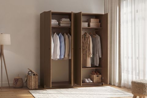 ÇETMEN COMFORT FLEX PLUS DOLAP 4 KAPAKLI CEVİZ