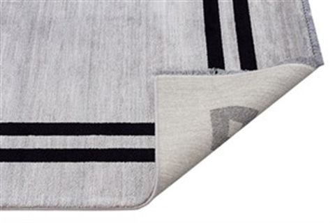 MAVERA AÇIK GRİ SİYAH MAKİNE HALI 200X290