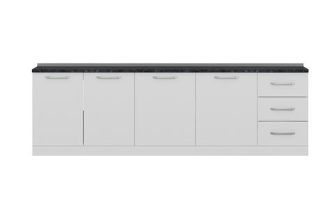MİNAR 270 CM MUTFAK DOLABI BEYAZ 270-B2-ALT MODÜL