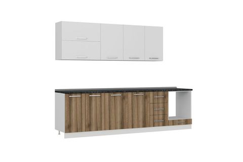 MİNAR ATLANTİS 285 CM MUTFAK DOLABI BEYAZ DORE 285-D3