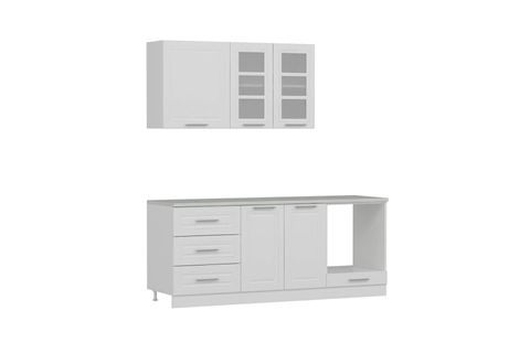 MİNAR 200 CM MEBRAN C MUTFAK DOLABI BEYAZ 200-MCB3