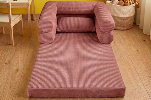 DECO ANNE YANI ÇOCUK YATAĞI, GÜL KURUSU, 90X150