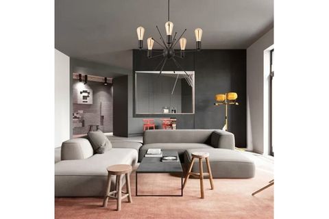 APLİQA NOVAK BEŞLİ AVİZE, SİYAH