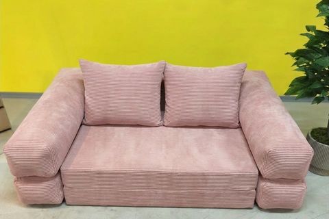 KATLANIR YATAK ÇOK FONKSİYONLU KOLTUK, PEMBE