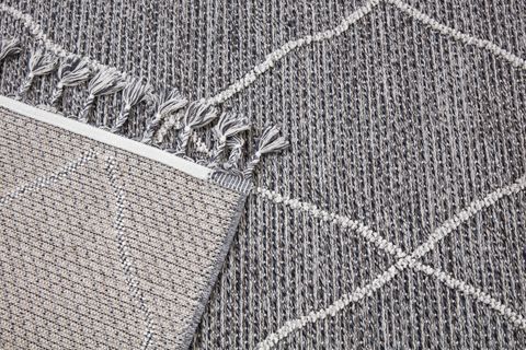 4K INFİNİTY COLLECTİON MODERN MAKİNE HALISI 02, GREY, 80X150 CM