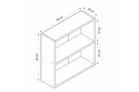 ADEL KÖŞE KİTAPLIK, BEYAZ, SET 1