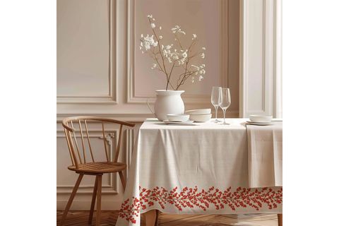 KOKİNA ŞERİDİ PAMUK MASA ÖRTÜSÜ, 100X100 CM