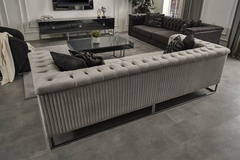 LOTUS ÜÇLÜ KANEPE, GRİ